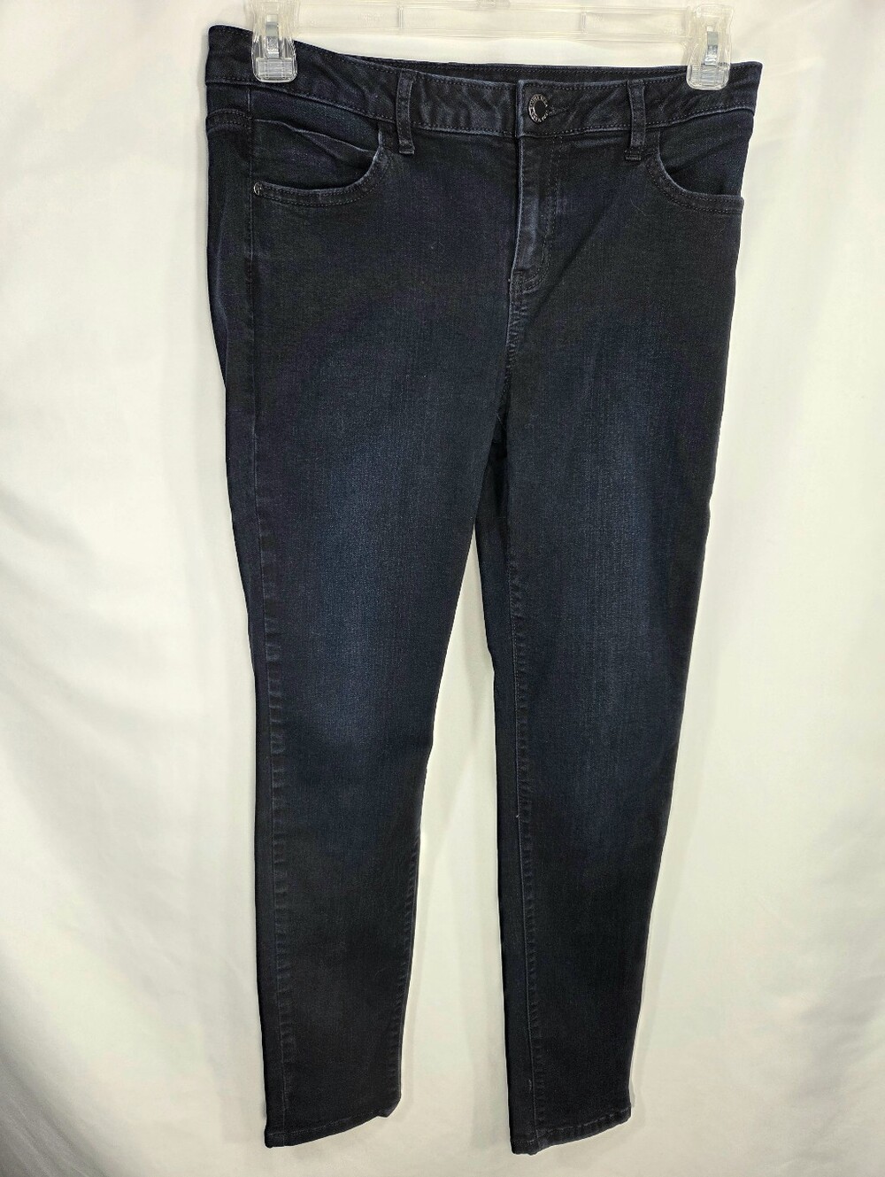 Simply Vera Vera Wang Skinny Mid Rise Blue Denim Cotton 5 Pocket Jeans Size 8